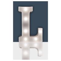 Battery Operated 3D LED Letter L Light