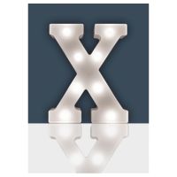 Battery Operated 3D LED Letter X Light