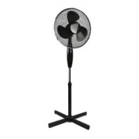 Prem I Air 16 Inch Oscillating Pedestal Fan with 3 Speeds Black