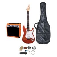 Johnny Brook Burnt Orange Guitar Kit with 20W Amplifier