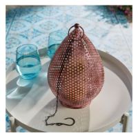 Luxform Lighting Pink Palmyra USB Rechargeable LED Hanging Light
