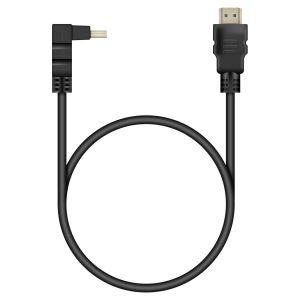 Standard HDMI 1.4 to Angled HDMI Lead Black 3m