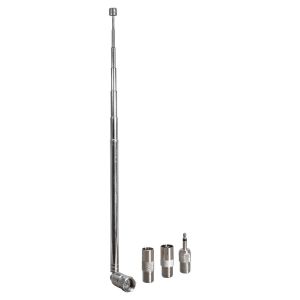 Telescopic Aerial Antenna with F Type Connector and 3 Adapters #2
