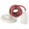 Girard Sudron Porcelain Suspension E27 with 2m Textile Cable. White Red