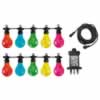 Luxform Maui 24V 10 Party Lights with Multi Coloured Bulbs