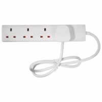 Eagle 4 Gang 13A Extension Lead In White 2M