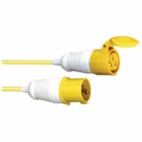 16A 110V Yellow High Current Extension Lead 25mm 10M