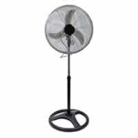 Prem I Air 18 inch Blacksilver Oscillating Pedestal Fan with 3 Speed Settings