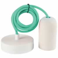 Girard Sudron Concrete Suspension E27 with 2m Cable. Dusty Jade White