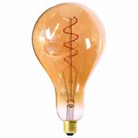 Girard Sudron LED Filament Big Bulb Twisted E27 Amber 4w