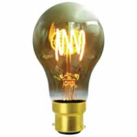 Girard Sudron LED Filament Standard Bulb 4 Loops A60 (4w) B22 Smoky #1