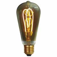 Girard Sudron LED Filament Edison Bulb Loops (4w) E27 Smoky