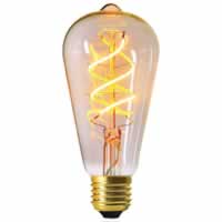 Girard Sudron LED Filament Edison Bulb Twisted (4w) B22 Clear