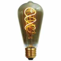 Girard Sudron LED Filament Edison Bulb Twisted (4w) B22 Smoky #1