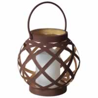 Luxform Solar Metal Rattan Effect Table Light. Swing Model. Box of 2