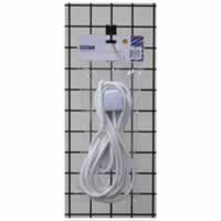Eagle 2 Gang Extension Lead with Neon Indicator. White 5M #3