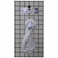 Eagle 2 Gang Extension Lead with Neon Indicator. White 10M #3