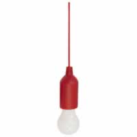 Home and Garden Battery Operated LED Hanging Pull Light. Red #3