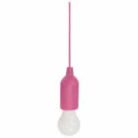 Home and Garden Battery Operated LED Hanging Pull Light. Pink #3