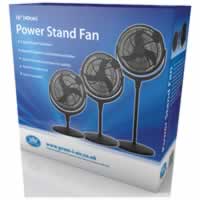 Prem I Air 16 inch Power Stand Fan with 7 Hour Timer Remote. Desk Floor or Wall Mount #2