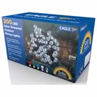 Eagle LED Solar Powered Outdoor String Lights 200 LEDs 20m Length. Blue #2