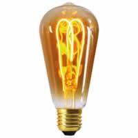 Girard Sudron LED Filament Edison Bulb Loops (4w) E27 Amber #2