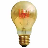Girard Sudron LED Filament Standard Bulb 4 Loops A60 (4w) E27 Amber #2