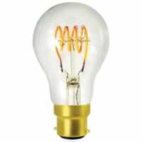 Girard Sudron LED Filament Standard Bulb 4 Loops A60 (4w) B22 Clear #2