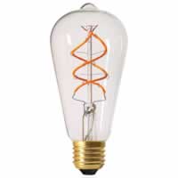 Girard Sudron LED Filament Edison Bulb Twisted (4w) E27 Clear #2