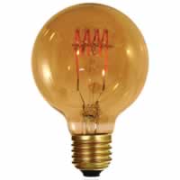 Girard Sudron LED Filament Globe Bulb 4 Loops G95 (4w) E27 Amber #2
