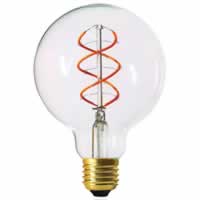 Girard Sudron LED Filament Globe Bulb Twisted G95 (4w) E27 Clear #2