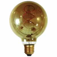Girard Sudron LED Filament Globe Bulb Twisted G95 (4w) E27 Smoky #2