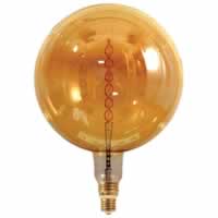 Girard Sudron LED Filament Giant Globe Bulb Twisted G380 (8w) E40 #2