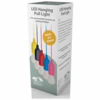 Home and Garden Battery Operated LED Hanging Pull Light. Yellow #2