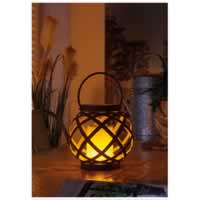 Luxform Solar Metal Rattan Effect Table Light. Swing Model. Box of 2 #2