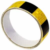 Eagle Self Adhesive Reflective Tape. Yellow Black 1m x 25mm #2