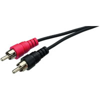 Monacor AC 600 2x Phono Plug Audio Cable. 6m