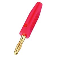 Monacor BP 30G/RT Red G/P 2x Banana Plug. 4mm