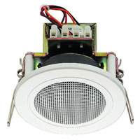 Monacor EDL 82/WS White Ceiling Speaker 100V (100mm)