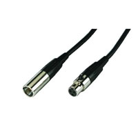 Monacor MCM 500/SW Black Mini XLR Cable. 5m