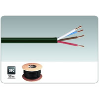 IMG StageLine SPC 540/SW 4 Core 100V Speaker Cable. Black 50m