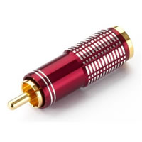Monacor T 716G/RT High Quality Phono Plug (Red)