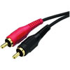 Monacor AC 600G 2x G/P Phono Plug Audio Cable. 6m