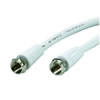 ACF 252/WS F Plug Connection Cable 75 Ohm White. 2.5m