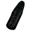 Neutrik NC 3MXB Black 3 Pole XLR Plug