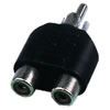 Monacor NTA 104 Adaptor Phono Plug to 2x Sockets