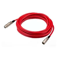 IMG StageLine MEC 50/RT Microphone XLR Extension Lead. Red 0.7m