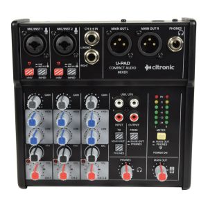 Citronic UPAD Compact Mixer with USB Audio Interface #1