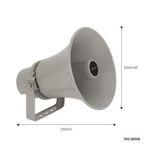 Adastra H15V Round Horn Speaker 8 inch 100V 15W #2