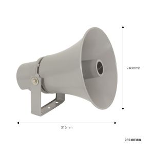 Adastra H30V Round Horn Speaker 9.5 inch 100V 30W #2